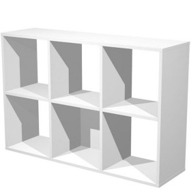 Étagère Artexport Home Office 6 compartiments Blanc Mélamine 104,1 x 29,2 x 69,8 cm