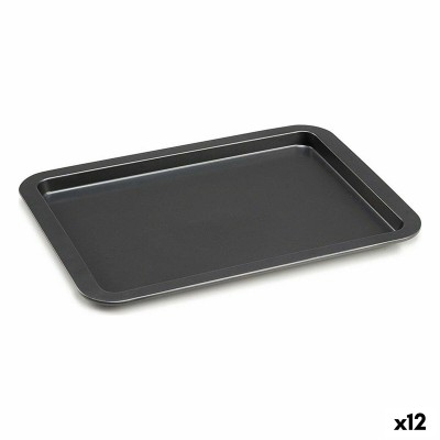 Plateau pour Four Kinvara Gris Métal 48 x 3 x 33,5 cm (12 Unités)