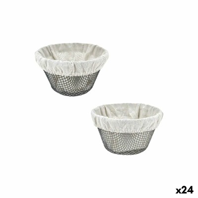 Bread Basket Metal 18 x 18 x 10 cm (24 Units)