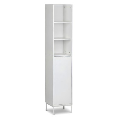 Bathroom Shelves MobleKit White 30 x 30 x 160 cm Wood Metal