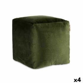 Pouf Gift Decor Vert polystyrène Velours (4 Unités)