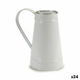 Planter Ibergarden White Silver Metal Milk jug 17 x 18,5 x 11,3 cm 17 x 19,5 x 11,3 cm (24 Units)