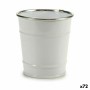Cache-pot Ibergarden Blanc Argenté Zinc Seau 10,5 x 10,5 x 10,5 cm (72 Unités)