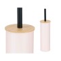 Toilet Brush Berilo Pink Metal Bamboo Plastic 9,5 X 27 X 9,5 cm (6 Units)