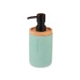 Soap Dispenser Berilo Mint Wood Resin Plastic 9,5 x 18,5 x 7,8 cm (6 Units)