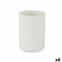 Toothbrush Holder Berilo White Resin 7,8 x 10,5 x 7,8 cm (6 Units)