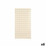 Tapis de Douche Antidérapant Berilo Beige PVC 6 x 36 x 6 cm 68 x 36 x 1 cm (6 Unités)