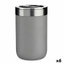 Toothbrush Holder Berilo Grey Silver Plastic 7,7 x 11,2 x 7,7 cm (6 Units)