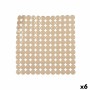 Tapis de Douche Antidérapant Berilo Beige PVC 54 x 54 x 1 cm 6 x 55 x 6 cm (6 Unités)