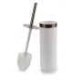 Toilet Brush Berilo White Silver Plastic 9,5 x 38,5 x 9,5 cm (6 Units)