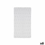 Tapis de Douche Antidérapant Berilo Transparent PVC 6 x 38 x 6 cm 67,7 x 38,5 x 0,7 cm 38,6 x 45 x 6 cm Carreaux (6 Unités)