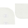 Tapis de Douche Antidérapant Berilo Blanc PVC 69,3 x 40 x 1 cm (6 Unités)