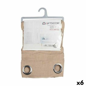 Rideau Gift Decor Beige 140 x 0,1 x 260 cm (6 Unités)
