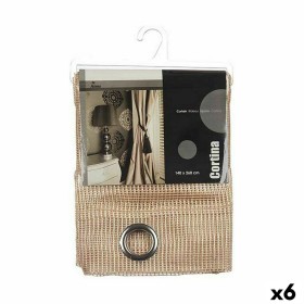 Rideau Gift Decor Beige 140 x 260 cm Grille (6 Unités)