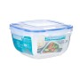 Boîte à lunch hermétique Leknes Transparent Plastique Carré 2,4 L (12 Unités)