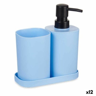 Ensemble de Bain Berilo Bleu Noir polypropylène (12 Unités)