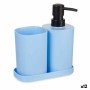 Bath Set Berilo Blue Black polypropylene (12 Units)