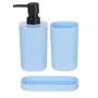 Bath Set Berilo Blue Black polypropylene (12 Units)