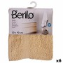 Bath towel Berilo Cream 80 % cotton 20 % Polyester 50 x 90 cm 52 x 0,2 x 90 cm 25 x 3 x 22 cm 23 x 26 x 3 cm (6 Units)