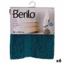 Serviette de toilette Berilo Bleu 80 % coton 20 % Polyester 50 x 90 cm 50 x 3 x 22 cm 50 x 90 x 0,2 cm (6 Unités)