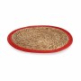 Table Mat Gift Decor Red Natural Natural Fibre 35 x 1 x 35 cm (48 Units)