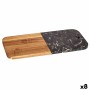 Cutting board Kinvara Black 18 x 1,5 x 38 cm (8 Units)