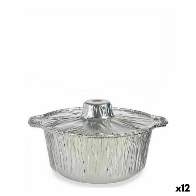 Casseroles Kinvara Argenté Argent Jetable Avec couvercle Casserole