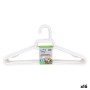 Set of Clothes Hangers Dem Dem White Plastic 38 x 17,5 x 0,5 cm 12 Pieces (16 Units)