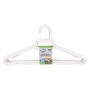 Set of Clothes Hangers Dem Dem White Plastic 38 x 17,5 x 0,5 cm 12 Pieces (16 Units)