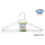 Jeu de porte-manteaux Dem Dem Blanc Plastique 38 x 17,5 x 0,5 cm 12 Pièces (16 Unités)