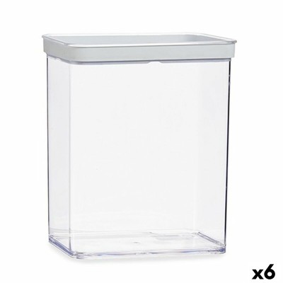 Bocal Gondol Transparent Silicone polystyrène ABS 3,3 L 10,5 x 23,7 x 21 cm (6 Unités)