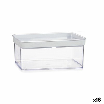 Jar Gondol Transparent Silicone polystyrene ABS Plastic 1,1 L 10,5 x 9 x 21 cm (18 Units)
