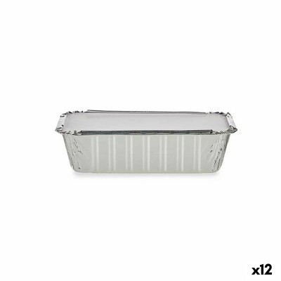 Set of Food Trays Kinvara Disposable With lid 12 Units