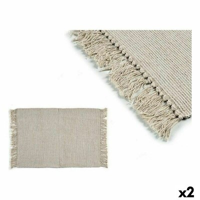 Carpet Gift Decor Beige 80 x 120 cm 10 x 40 x 10 cm (2 Units)
