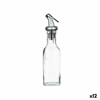 Huilier Vivalto Transparent verre Silicone Acier polypropylène Plastique 180 ml 5 x 20 x 5 cm (12 Unités)