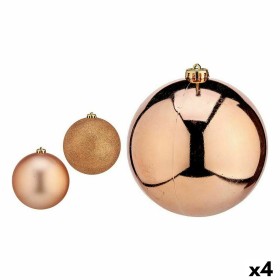 Lot de boules de Noël Krist+ Cuivre Plastique (4 Unités)