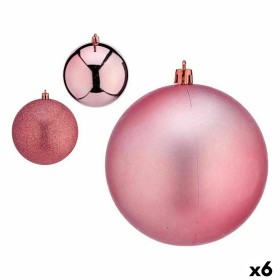 Lot de boules de Noël Krist+ Rose Plastique (6 Unités)