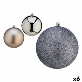 Lot de boules de Noël Krist+ Argenté Plastique (6 Unités)