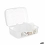 Box with compartments Kinvara Transparent Plastic (12 Units)