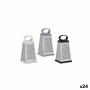 Gratoir Kinvara Blanc Noir Gris Argent Caoutchouc Acier inoxydable Plastique 11,5 x 22,5 x 10 cm (24 Unités)