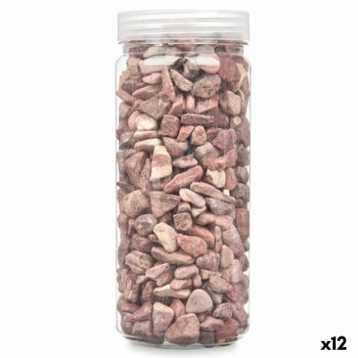 Decorative Stones Gift Decor Red 10 - 20 mm 700 g 6,2 x 15,3 x 6,2 cm 6,5 x 15,8 x 6,5 cm (12 Units)