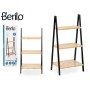 Bathroom Shelves Berilo Black Natural 40,3 x 81,5 x 30 cm
