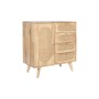 Buffet DKD Home Decor Naturel Métal Rotin Bois d'hévéa 73,5 x 35 x 78 cm
