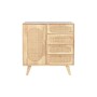 Buffet DKD Home Decor Naturel Métal Rotin Bois d'hévéa 73,5 x 35 x 78 cm