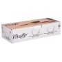 Cup with Plate Vivalto Transparent Glass 85 ml (6 Units)