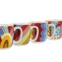 Coffee Set DKD Home Decor Multicolour Coral Bamboo Dolomite Modern 180 ml