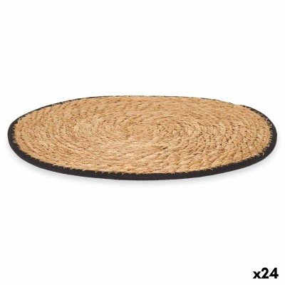 Dessous de plat Kinvara Noir Coton Algues marines 35 x 0,6 x 35 cm (24 Unités)