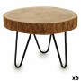 Side table Gift Decor Brown 4,2 x 30 x 30 cm 28 x 28 x 20 cm 30 x 20 x 24 cm (6 Units)