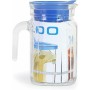 Carafe avec Couvercle et Doseur Borgonovo Igloo Carré Bleu 600 ml (6 Unités)