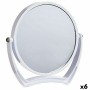 Magnifying Mirror Berilo White Crystal Plastic 19 x 18,7 x 2 cm (6 Units)